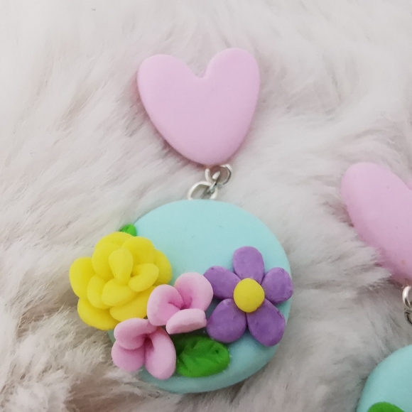 Handmade Polymer Clay Earring - Picture 3 of 5